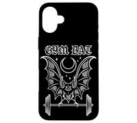Gym Bat Gothlete Training Vampire Bat And Moon Healthy Goth Custodia per iPhone 16 Plus