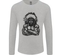 Gym Chief Training Top Bodybuilding MMA Uomo Manica Lunga T-Shirt