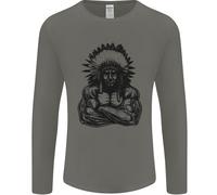 Gym Chief Training Top Bodybuilding MMA Uomo Manica Lunga T-Shirt