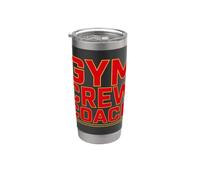 Gym Crew Coach, Team Training Leader and Workout Mentor Bicchiere termico in acciaio inox doppia parete