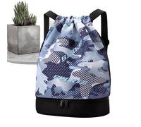 Gym Duffle Bag, Spacious Shoe Compartment, 14.96x15.75x7.09 Inches Workout Shoulder Bags for Gym, Carry on Personal Item Sports, Swimming, Basketball, Tennis, Hiking, Camping