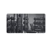 Gym Equipment - Tappetino per mouse da gioco, grande, antiscivolo, per scrivania, lavoro, casa, 30 x 60 cm