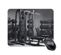 Gym Equipment Tappetino per mouse quadrato per computer portatile con base in gomma antiscivolo 20 x 25 cm, tappetino per mouse ultra sottile per computer, laptop, accessori da scrivania da ufficio