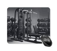 Gym Equipment Tappetino per mouse quadrato per computer portatile con base in gomma antiscivolo 25 x 30 cm, tappetino per mouse ultra sottile per computer, laptop, accessori da scrivania da ufficio