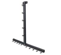 Gym Fitness LAT Pull Down Bar Storage Rack per Mag Grip, Heavy Duty A-Frame Stand per LAT Pulldown Attachments & LAT Bar