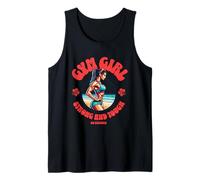 Gym Girl Strong And Tough Fitness Motivation Design Canotta
