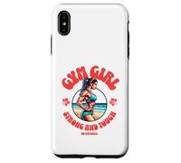 Gym Girl Strong and Tough Fitness Motivation Design Custodia per iPhone XS Max