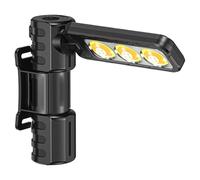 Gym Lighting, Foldable Lamp, 1.38x1.38x4.09 inches, Magnetic Light, 180 Degree Rotation, Rechargeable Battery 1200mAh, Compact Utility Design, for Reading Aid, Fishing Gear, Repair Work