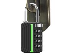 Gym Lock - Waterproof Keyless Door Padlock - Rustproof Suitcase Lock | Effortless Code Management For Outdoor Garage Gate Patio Porch Moving Hiking Backpacking