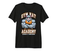 Gym Rat Academy Forza e condizionamento Bodybuilder Divertente Maglietta Premium