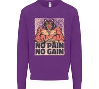 Gym Tiger No Pain No Gain Training Top Uomo Sweatshirt Jumper