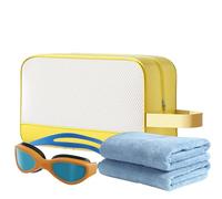 Gym Toiletry Bag, Waterproof Beach Gym Storage, Large Capacity Shower Tote with Zipper, Travel Accessories, Organizer for Swimming, Fitness, and Daily Use, 10.24x4.13x6.3 inches
