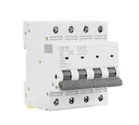 GYM9-125 MCB 4P 80A 100A 125A AC C Curva Interruttore elettrico 4P Larghezza 71,2mm 400V 6KA Protettori di dispersione a terra (Color : 100a, Size : 4 Pole C Curve)