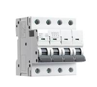 GYM9 4P 6KA Breaking Capacity MCB Din Rail Circuit Breaker 6A-63A AC Type AUOQKQUT(25A)