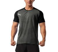 GYMAPE Canotte da Allenamento atletiche da Uomo Camicie da Corsa muscolari comode Traspiranti Allenamento Quick Dry Gym Activewear Grigio 3XL