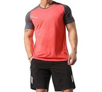 GYMAPE Canotte da Allenamento atletiche da Uomo Camicie da Corsa muscolari comode Traspiranti Allenamento Quick Dry Gym Activewear Arancia XXL