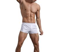 GYMAPE Uomo Pantaloncini Correre Sportivi da Allenamento per Bodybuilding da Palestra da 3 Pollici Bianca XXL