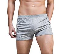 GYMAPE Uomo Pantaloncini Correre Sportivi da Allenamento per Bodybuilding da Palestra da 3 Pollici Grigio L