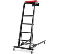 GYMAX Creeper Superiore Automobilistico, con Altezza Regolabile a 5 Livelli, Angolo a 3 Marce, 4 Ruote, Creeper Pieghevole per Casa, Garage, Officina