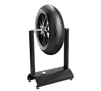 GYMAX Equilibratrice Pneumatico Universale, Porta Ruota in Acciaio, Piedi Regolabili in Altezza, Nuclei Regolabili, Attrezzi per Moto e Biciclette per Riparazione, 41 x 22 x 55cm
