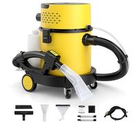 GYMAX Macchina Portatile per Pulizia di Tappeti, Aspirapolvere Multifunzione a Secco e Umido con 1200W Motore e Aspirazione Massima di 17 KPA, Filtri HEPA e in Spugna, Telecomando, con 9 Accessori