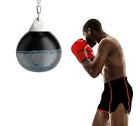 GYMAX Sacca da Pugilato Riempibile d'Acqua, Sacca da Boxe Antifuga con Robusta Catena in Metallo, Tubo di Riempimento, Attrezzatura da Allenamento per Boxe per Principianti e Professionisti Adulti