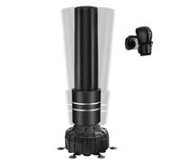 GYMAX Sacco da Boxe da Terra per Adulti, Sacco da Boxe con 25 Potenti Ventose, Guantoni e Base Stabile, Sacco da Kickboxing Autoportante per MMA, Arti Marziali e Appassionati di Fitness