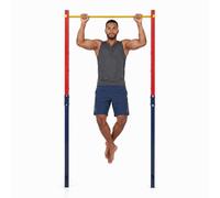 GYMAX Sbarra Trazioni, Barra per Trazioni | Parallele Ginnastica con Altezza Regolabile su 5 Livelli e 2 Ancoraggi, per Esterno per Bambini e Adulti, Portata 110 kg
