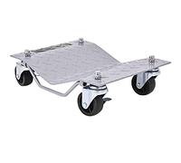 GYMAX Set di 4 Carrelli con Ruote da 2720 KG di Capacità, Carrelli Portaauto con Ruote Universali e Maniglia Pratica, Carrello Mobile per Camion, Moto
