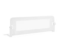 GYMAX Sponda del Letto per Bambini, Paracolpi Barriera di Sicurezza Pieghevole per Lettino, Letto Singolo Matrimoniale Queen King (Bianco, 120 x 39 x 42,5 cm)