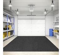 GYMAX Tappetino per Garage Auto Grande 252,5 x 221 cm, Stuoia Assorbente per Acqua Olio, Lavabile e Riutilizzabile, Tappeto Antiscivolo per Ginnastica Negozio Patio Ingresso, Include Nastro Biadesivo