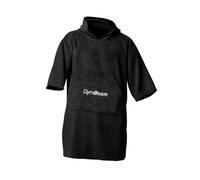GymBeam Accappatoio Poncho Terry Towel in Microfibra di Spugna - Poncho Microfibra con Cappuccio, Assorbe e Asciuga Rapidamente, Ideale per Palestra, Piscina, Viaggi e Attività Acquatiche