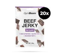 GymBeam Beef Jerky - original 20 x 50 g Teriyaki