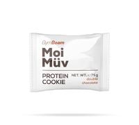 GymBeam Biscotti Proteici al Latte 12x75g, Cookie Proteico MoiMüv Ricco di Fibre, Biscotti Proteici Senza Carboidrati, Preparati con Ingredienti di Prima Qualità (double chocolate)