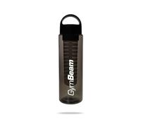 GymBeam Borraccia con Infusore 700 ml - Borraccia 700 ml per Limonata, Bottiglia Sportiva con Filtro per Frutta e Erbe Aromatiche, Chiusura Ermetica, Senza BPA, Design Translucido con Maniglia (Nero)