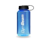 GymBeam Borraccia Sportiva 1 Litro con Cannuccia, Borraccia 1L Resistente, Adatta per Bevande Fredde e Calde, Apertura a Bocca Larga, Tappo a Tenuta di Alta Qualità, Senza BPA (blue)