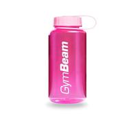 GymBeam Borraccia Sportiva 1 Litro con Cannuccia, Borraccia 1L Resistente, Adatta per Bevande Fredde e Calde, Apertura a Bocca Larga, Tappo a Tenuta di Alta Qualità, Senza BPA (pink)