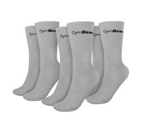 GymBeam Calze unisex a tre quarti 3Pack grigie in cotone nylon elastan