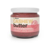 GymBeam Cashew butter with coconut, white choco and strawberries 8 x 340 g