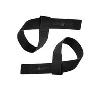 GymBeam Cinghie da Sollevamento in Pelle - Cinghie per Deadlift, Allenamento Forza, 57 cm, Antiscivolo e Resistenti