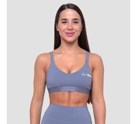GymBeam Essence String Sports Bra Denim Blue XL
