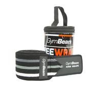 GymBeam Fasce per Ginocchio in Materiale Elastico di Alta Qualità, Ginocchiere per Crossfit, Garantiscono Stabilità e Rafforzano i Muscoli, Regolabili con Chiusura in Velcro - Confezione da 2