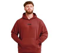 GymBeam Felpa uomo con cappuccio oversize Unstoppable Red 1 St