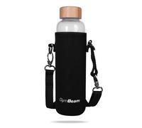 GymBeam Glass Bottle Bamboo 600 ml