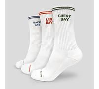 GymBeam GymRat Socks 3Pack White L