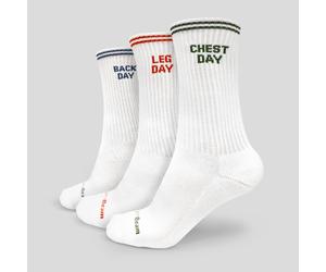GymBeam GymRat Socks 3Pack White S