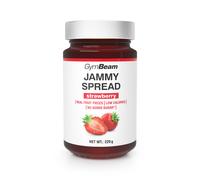 GymBeam Marmellata Senza Zucchero Jammy Spread - Sapore di Frutti di Bosco, Facile da Spalmare, Con Pezzi di Frutta, Ideale per Perdita di Peso (220 g (1er pack), Strawberry)