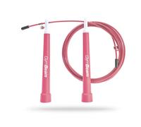 GymBeam Corda per Saltare Professionale - Corda da CrossFit, Strumento Efficace per l'Allenamenti Cardio e HIIT, Realizzata di Acciaio, Lunga e Regolabile (301 cm) (pink)