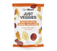 GymBeam Just Veggies - Chips di Verdure, Mix di Verdure con Barbabietola, Carota, Pastinaca, Patata Dolce, Croccanti e Ricche di Fibre, Senza Glutine e Lattosio, Ideali per Snack e Aperitivi