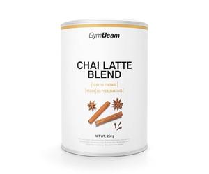 GymBeam Miscela per Chai Latte e Masala Chai 250 g, Spezie Aromatiche e Tè Nero, Perfetta per Latte Senza Lattosio, Gusto Morbido e Aroma Speziato, Con Caffeina, Adatta per Frappé e Frullati